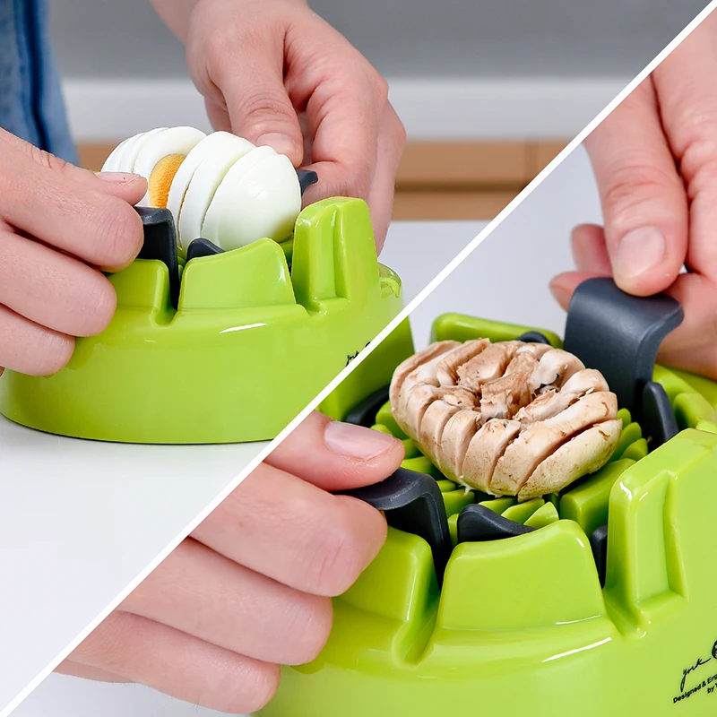 Oem/Odm Custom Stainless Steel Multifunction White Manually Egg Slicer Vegetable For Kitchen Accessories