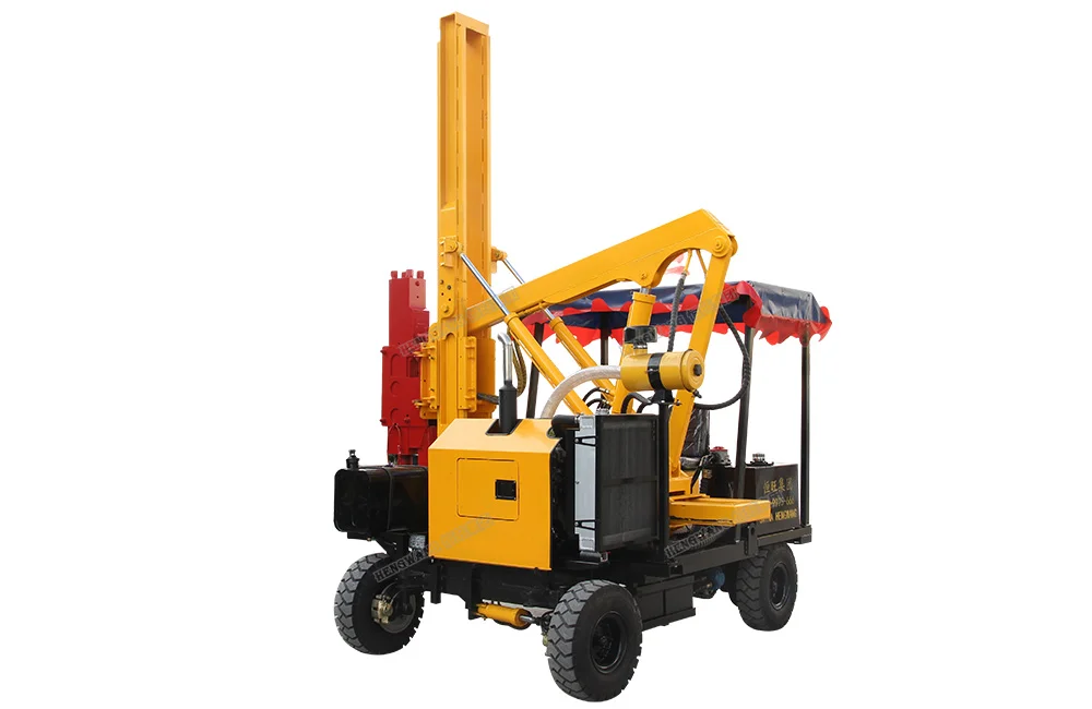 hydraulic hammer pile driver solar ramming machine for solar project