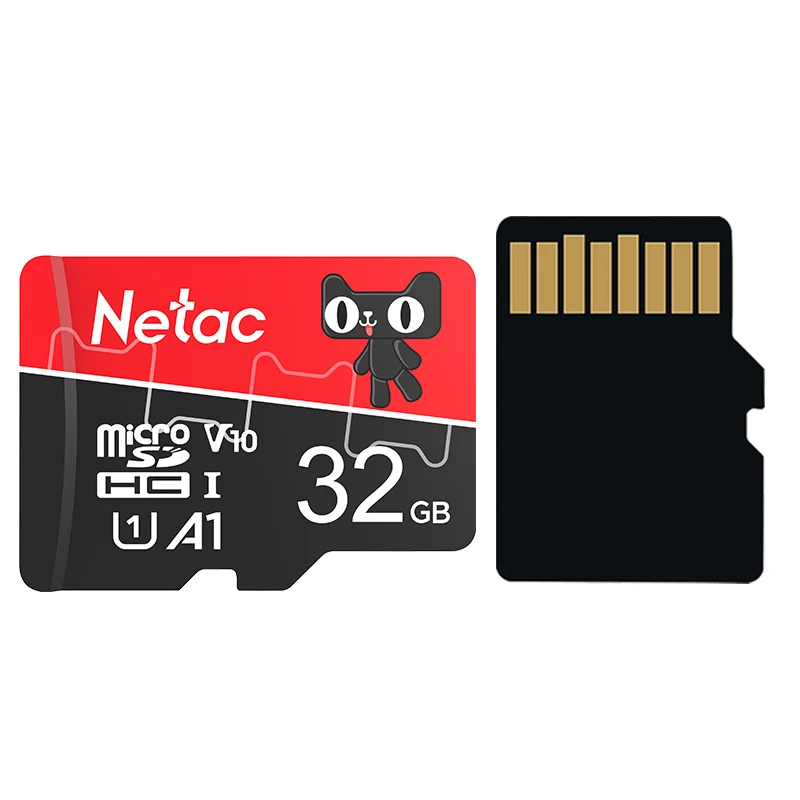 Netac OEM Color Red 32GB Class 10 SD TF Card Memory Card large capacity  home monitoring devices Original Factory