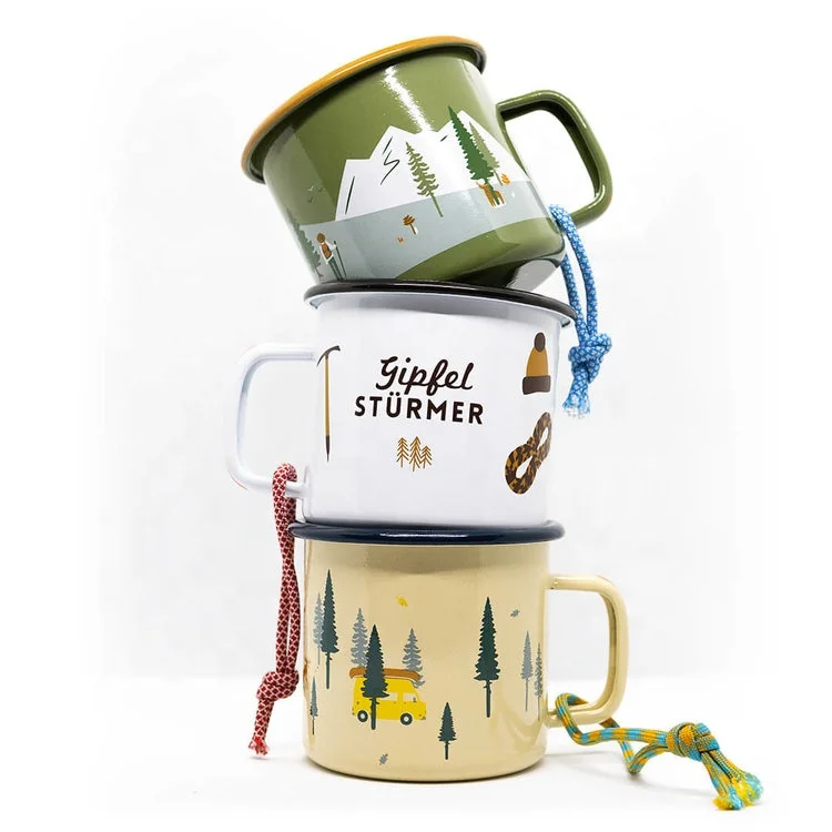 China tin mug China enamel mug Dinnerware sets Enamel coffee customized mug AVON 80ml 150ml 250ml 350ml 500ml Enamel camping Cup