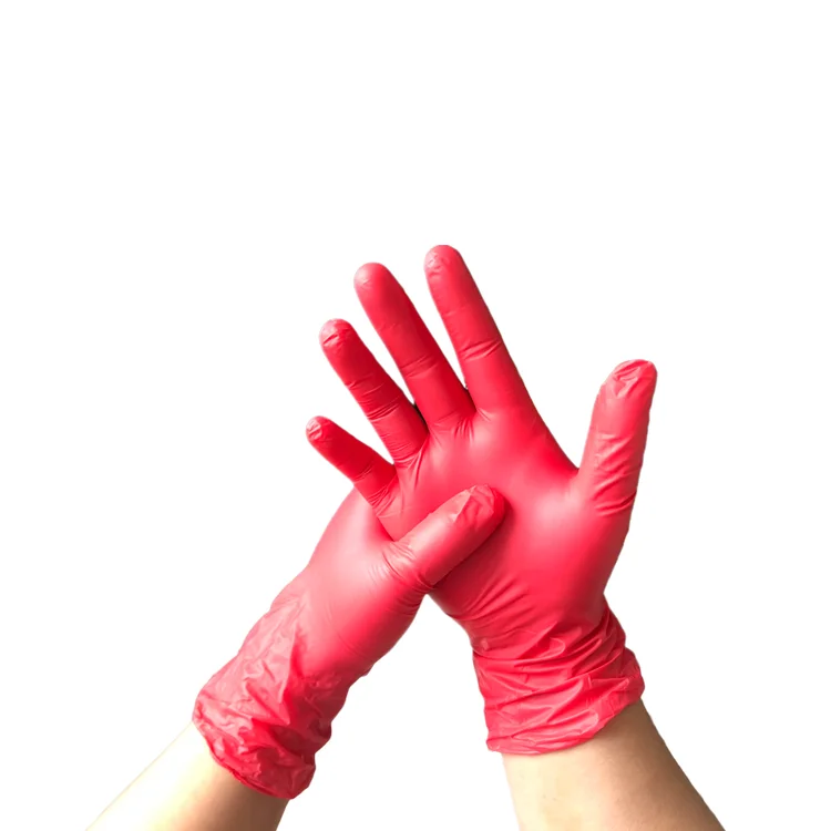 Перчатки из синтетического нитрилового каучука женские водонепроницаемые утолщенные рабочие митенки для мытья посуды ПВХ с микро-касанием