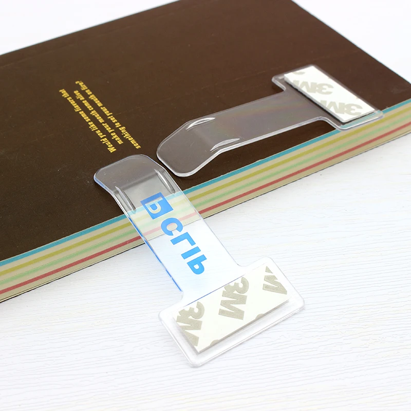 Transparent  Car Parking Ticket clip  custom logo printing Invoice Windscreen Window Tickets holder with Adhesive Tape