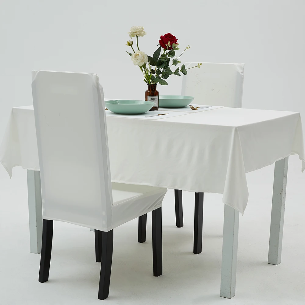 Customized sillas dining seat covers elastic velvet stretch Polyester dining chair cover