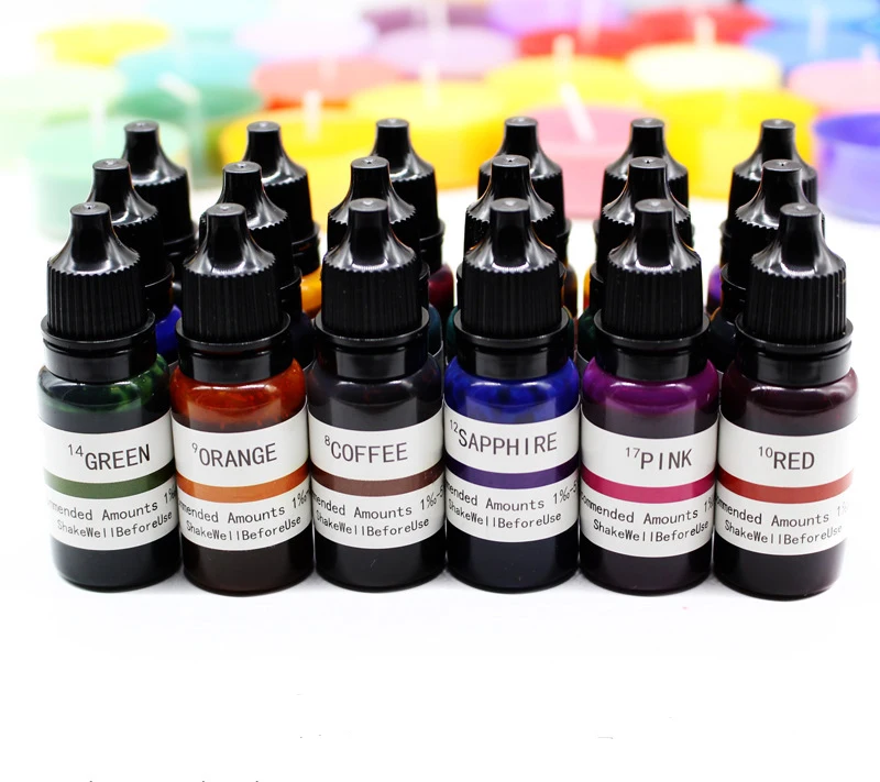 Non-toxic Multi-colored Liquid Dyes Color Pigment For Wax Candle Making