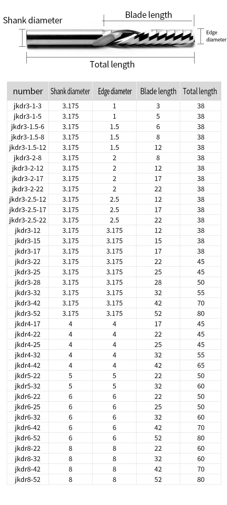Good Price 6MM Solid Carbide End Mills Wood Spindle Cutter Single Edge Mirror Milling Cutter Tools Acrylic Cnc Router Bits