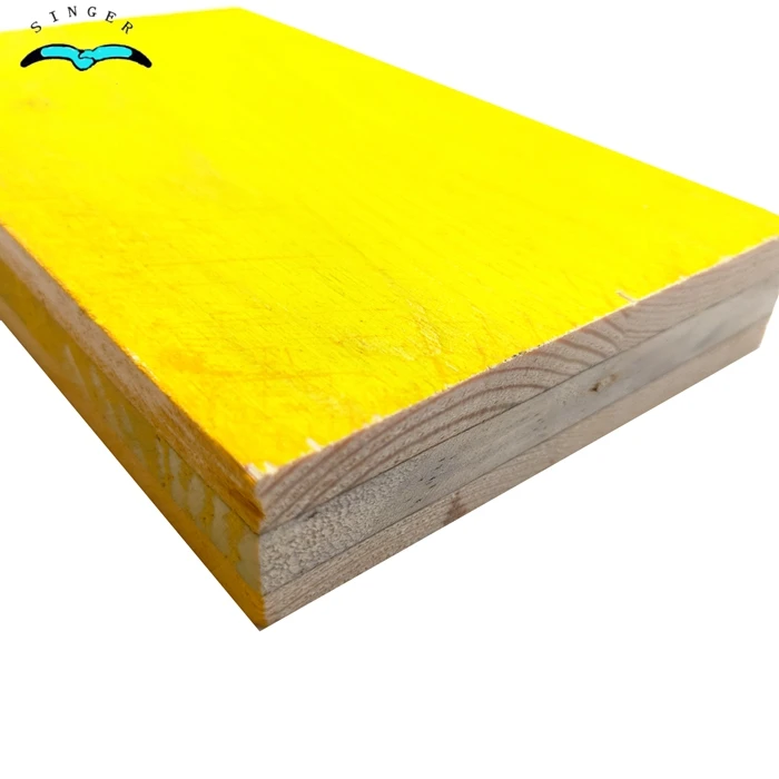 27mm pine core 3ply yellow shuttering panels / construction formwork panels price