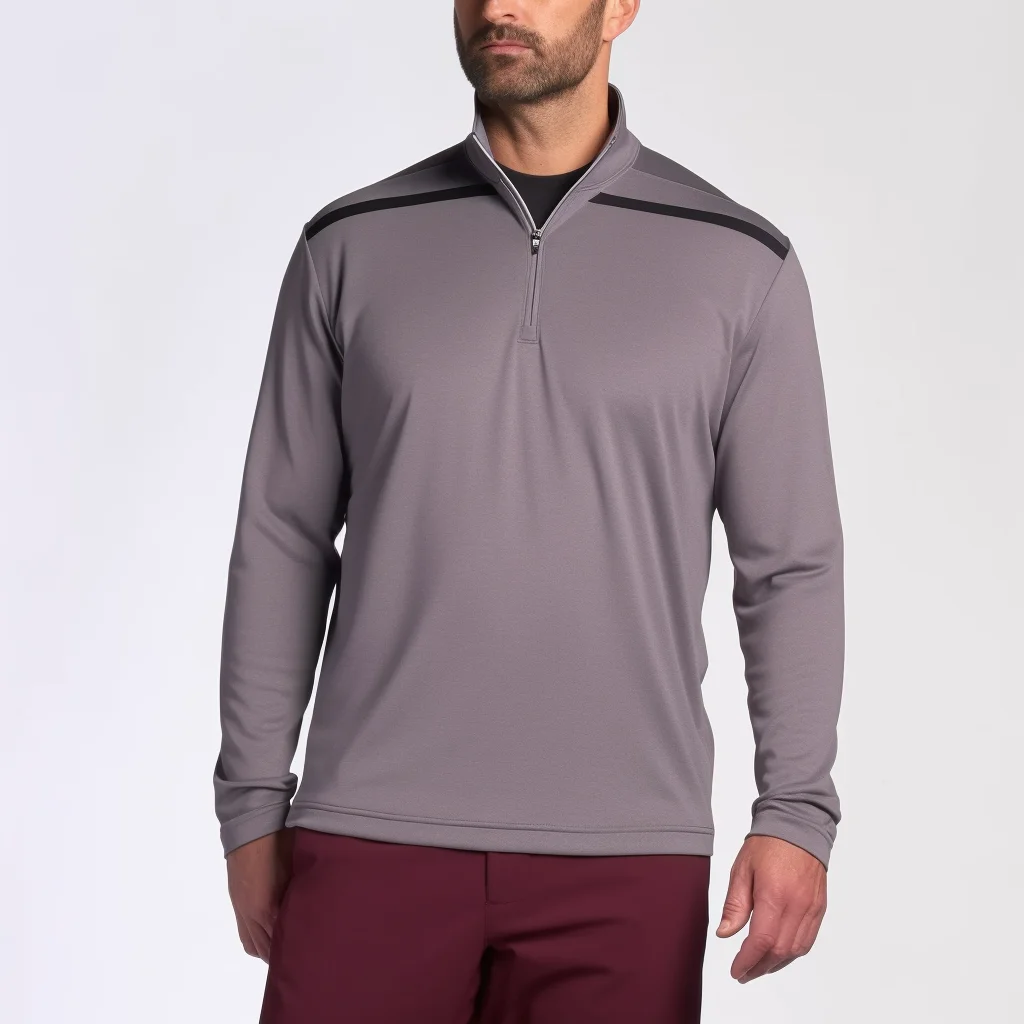 2023 Custom High Quality Golf Clothing Men Half Zip 1/4 Zip Quarter 1/4 Zip Pullover