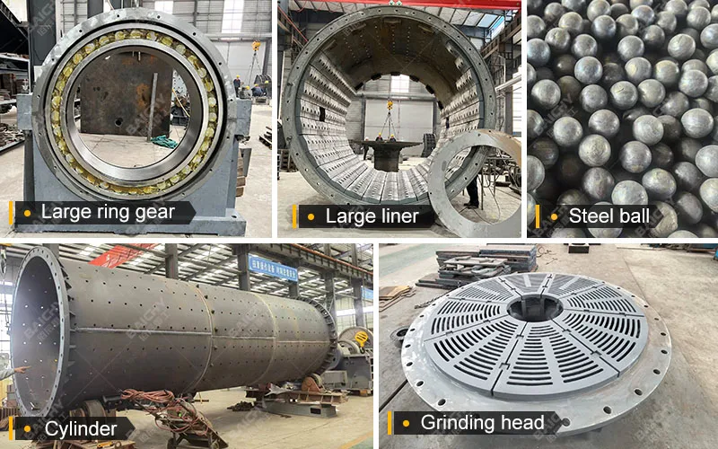 Factory Price Large Gold Ore Grinder Mining Equipment Rock Stone Grinding Machine Wet Ball Mill for Mine Mineral Processing  