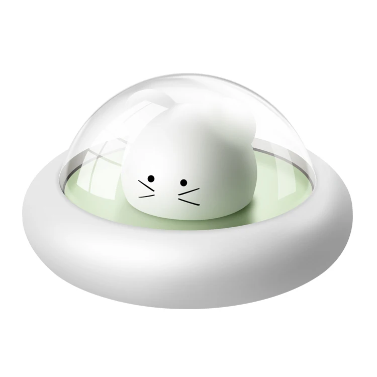 Silicone Animal Cartoon Dimmable Lamp USB Rechargeable Cute Mouse LED Night Light for Children Kids Baby Gift Bedside Bedroom