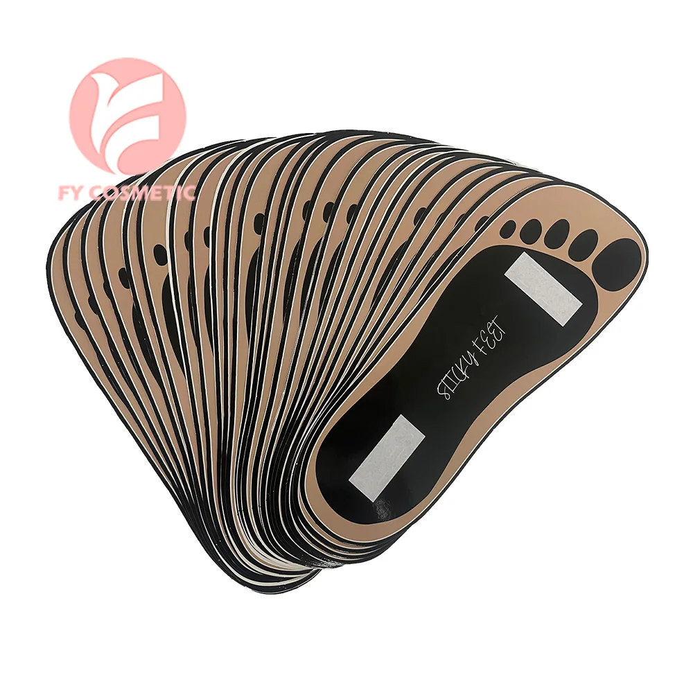 350G Paper Material Disposable Sticky Feet For Spray Tanning With Custom Logo