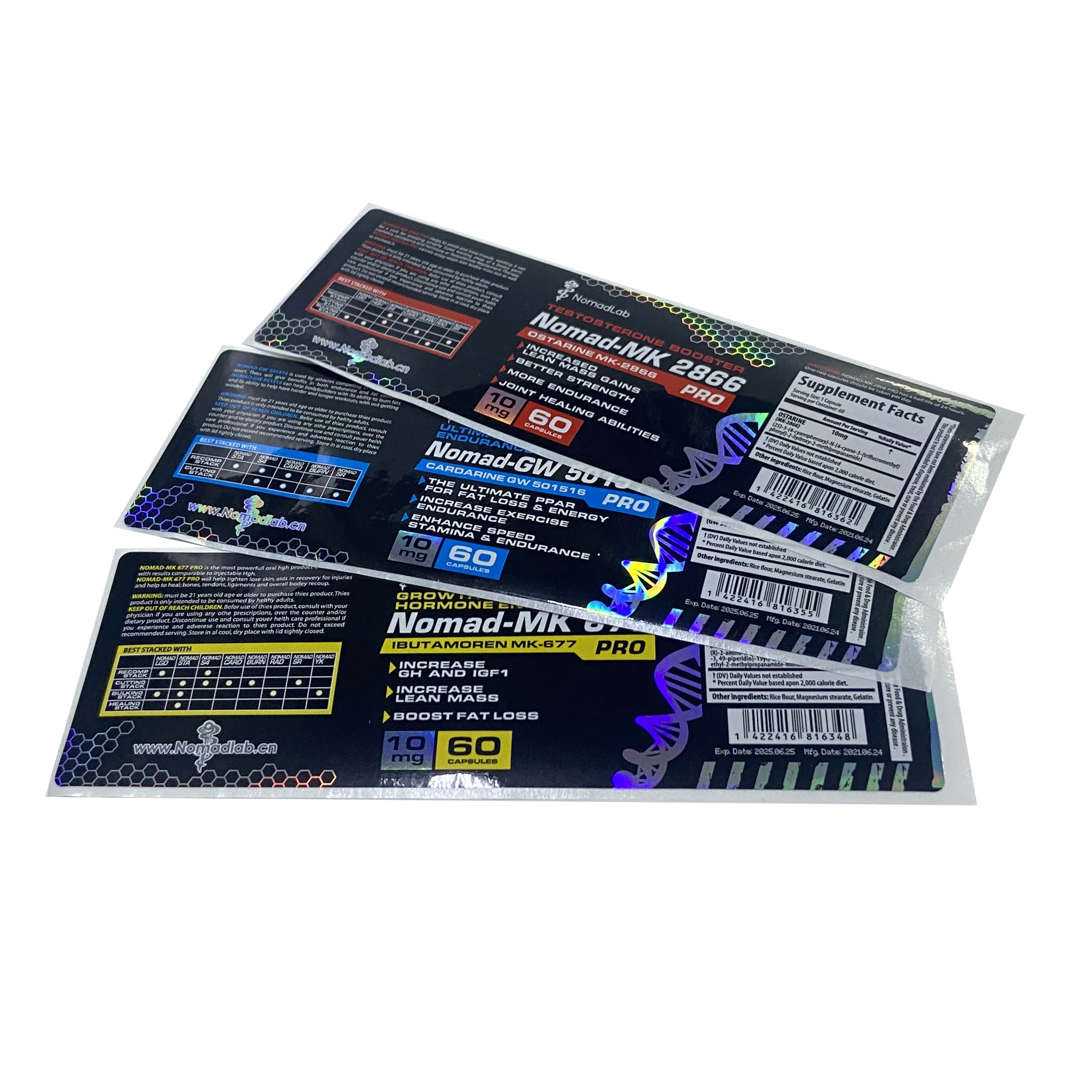 Vial Label Sticker Injection For Bodybuilding Steroid