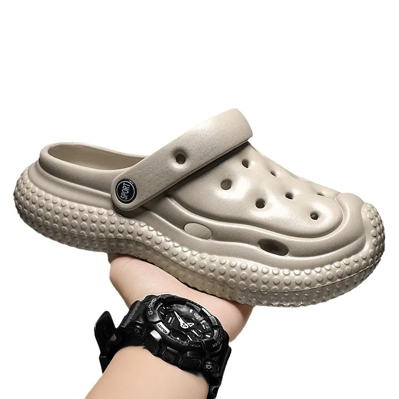 Unisex Summer Beach Sandals Quick-Drying Feature New Fashion Outwear Anti-Slip Thick Sole Casual Personalized Slippers Spring