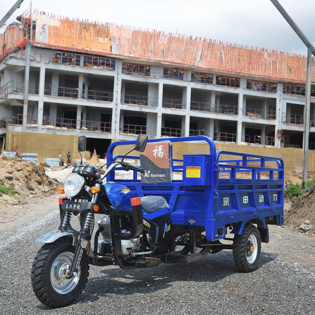 Bogist G125 Household and Agricultural Use 3-Wheeled Cargo Motorcycle, Zongshen Water-Cooled Gasoline Tricycle Vehicle - ecarcc official