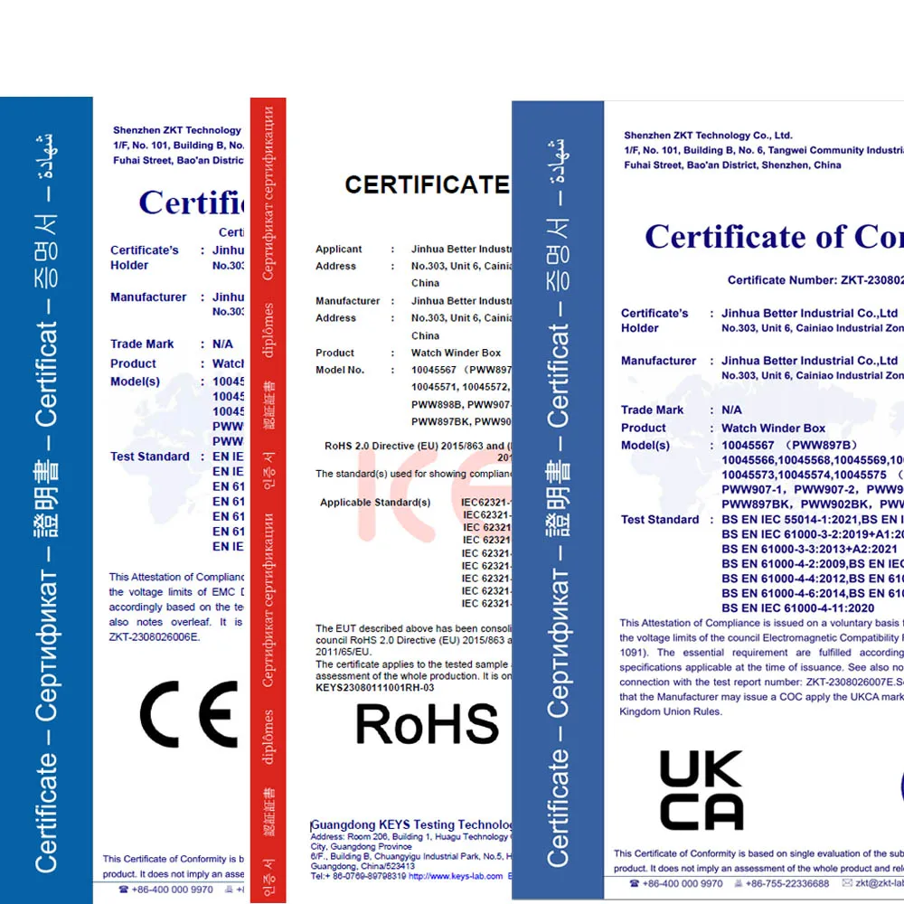 Factory Wholesale Automatic 6 Slots Watches Wood Walnut Grain Motor Watch Winder Box With Led Light