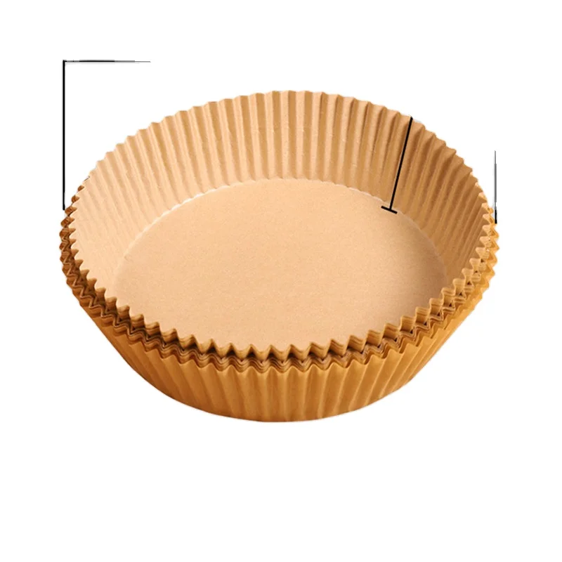 50 PCS 20*20 Silicone Air Fryer Disposable Paper Liner Microwave Oven Oil-Proof Baking Pads for Air Fryer