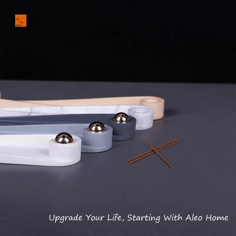 Wholesale Custom Nordic Colorful Ceramic Incense Burner Incense Stick Holder With Incense Stick