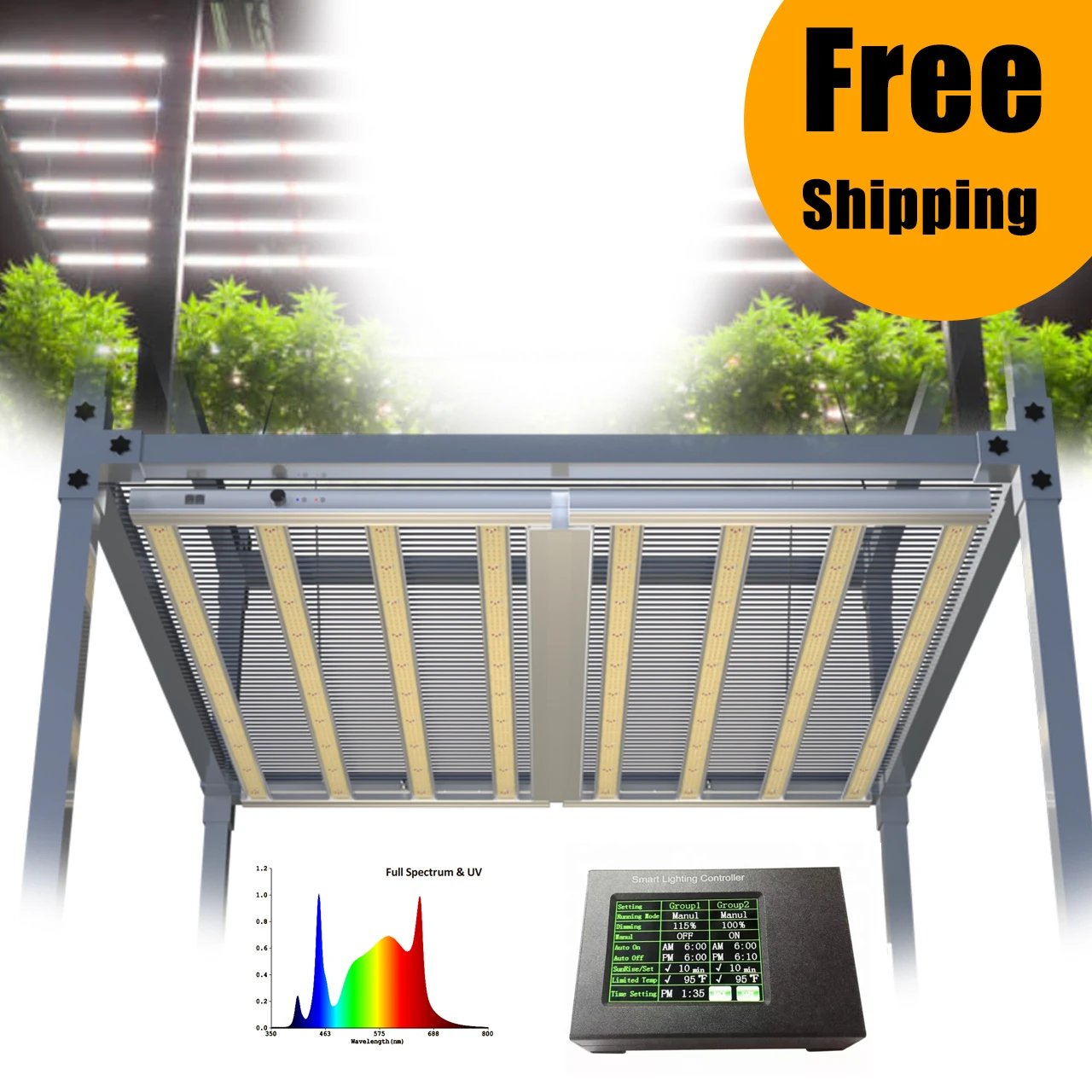 SZNUMEBR Full Spectrum SR830 led Light Grow 800 UV IR Waterproof Gavito Pro 1700e Led light indoor 830W led Grow Light Bar