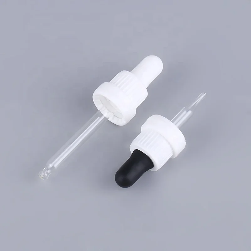 dropper bottle capping machine dropper bottle cap with pipette  With anti-theft ring