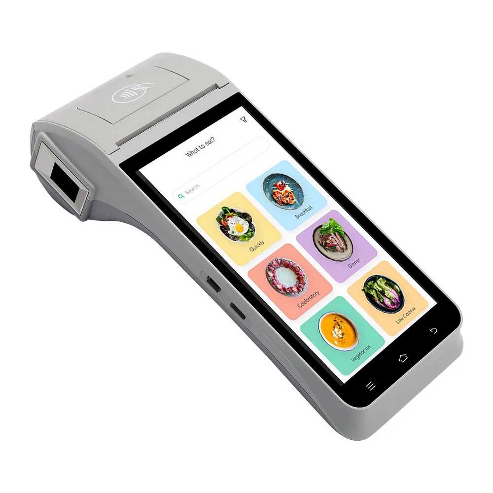 Z91 5.5 inch Touch capacitive screen Android 11.0 NFC Reader Barcode Scanner 4G POS system thermal printer