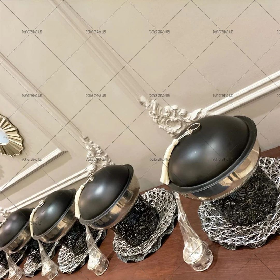 Hot Sale Modern Hotel Chafing Dish Buffet Set Food Warmers Set 4.5 L Stainless Steel Black Chafing Dishes