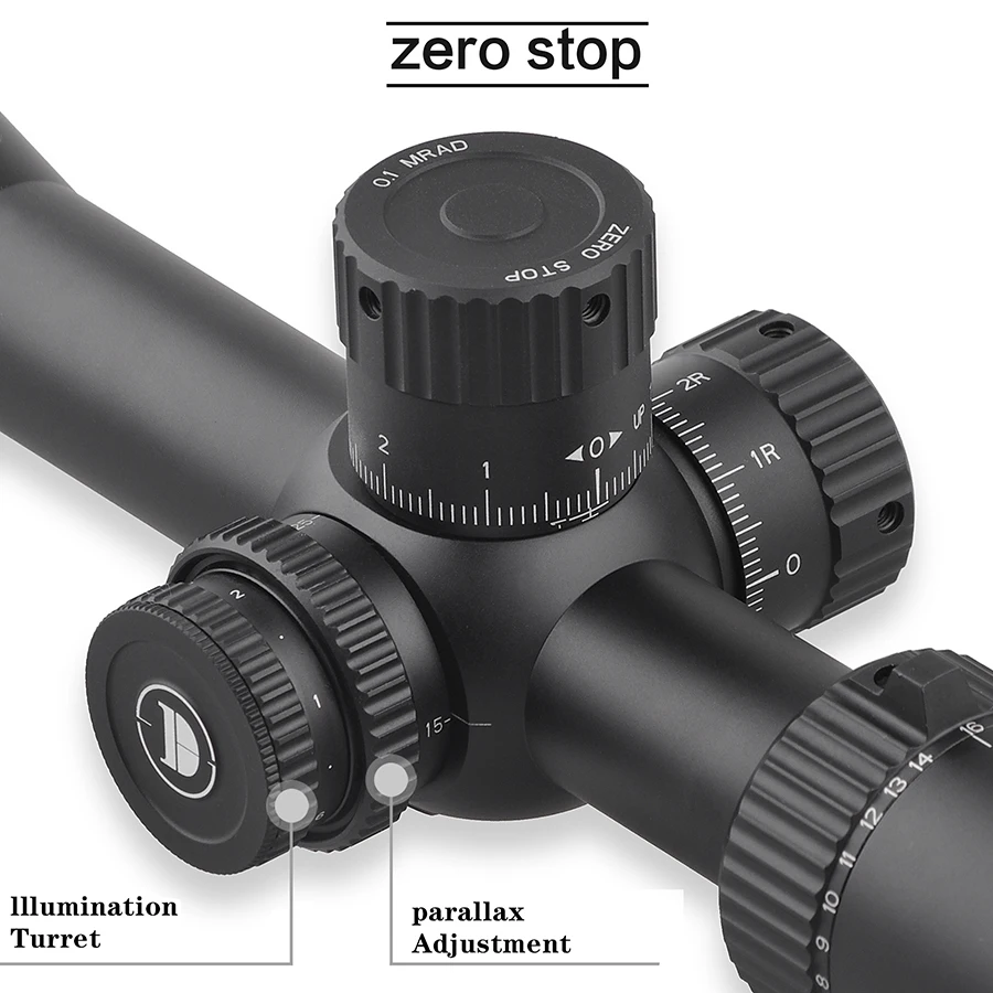 Discoveryopt Long Scope LHD 6-24X50SFIR FFP-Z Zero Stop Discovery Scope ED 6-24x50 FFP