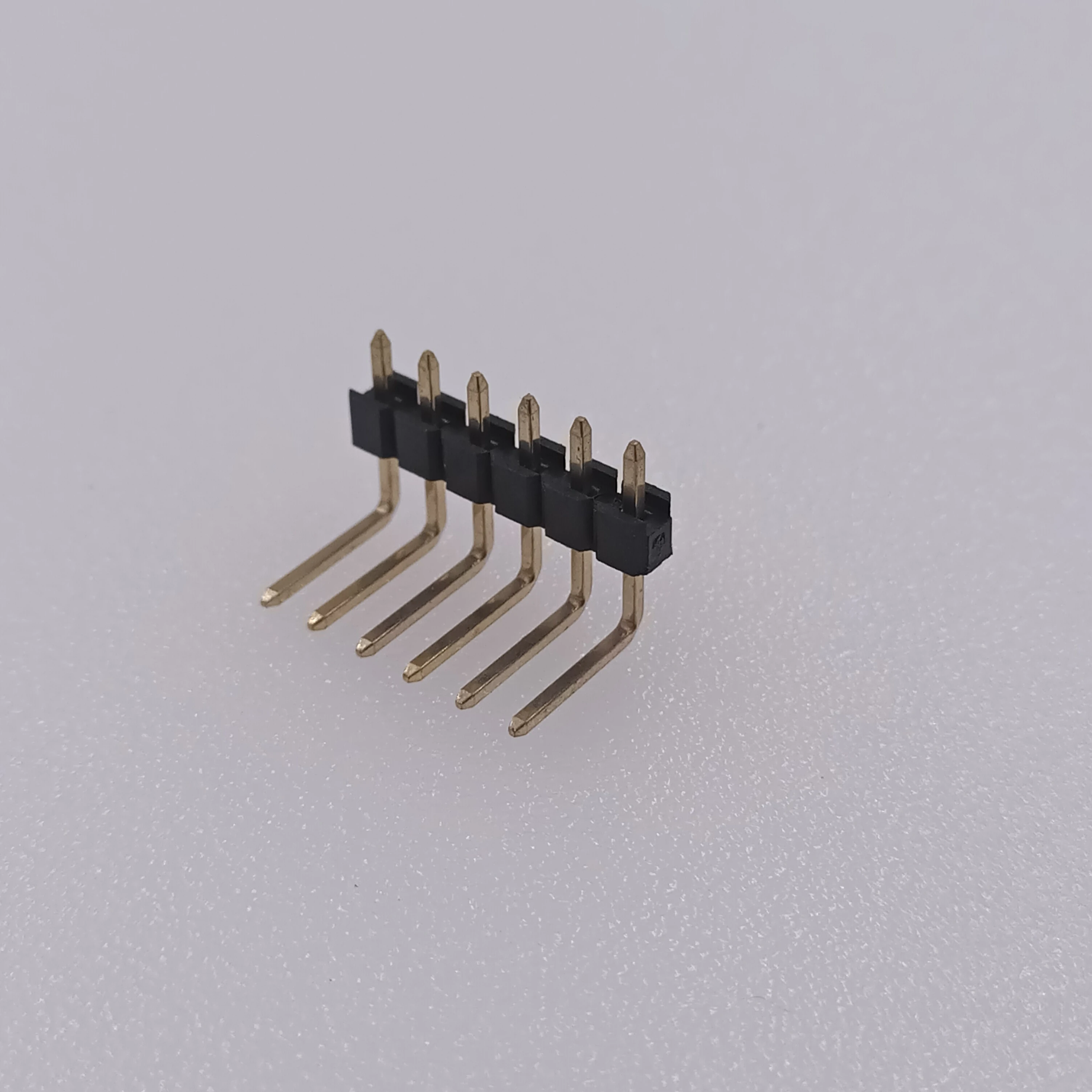 Pitch 2.54mm pin header 1x6Pin pcb connector Right angle PCB Mount
