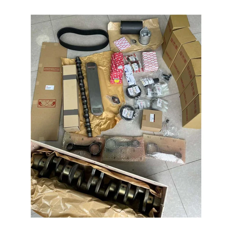 Excavator Part 4JB1 4JJ1 4JG1 4JG2 4HK1 4BG1 4BD1 engine gasket kit 6BG1 6HK1 6WG1 6RB1 diesel engine piston, liner and ring kit