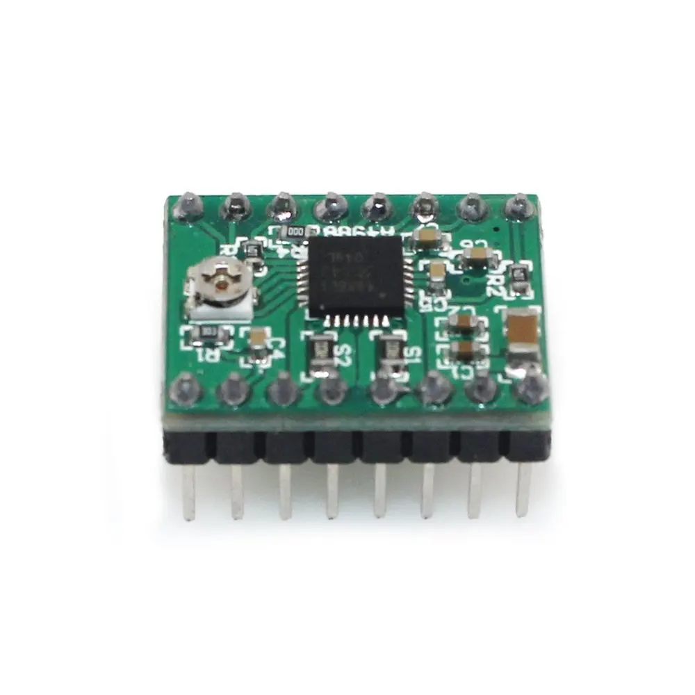 3D Printer Parts StepStick A4988 Stepper Motor Driver With Heat sink Carrier Reprap RAMPS 1.4 Green Board