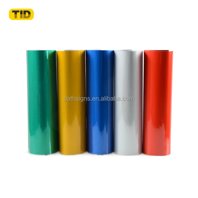 Vinyl Manufacturers Reflective Material PVC Self Adhesive Vinyl Sticker Rolls Radium Roll for Bus Stop Sign