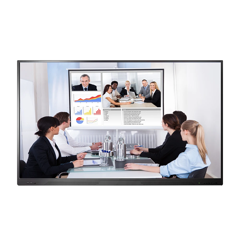 
2020 New Design 4K UHD 86 inch Multi Touch Screen TV Education Teaching Led Touch Screen Interactive Whiteboard 