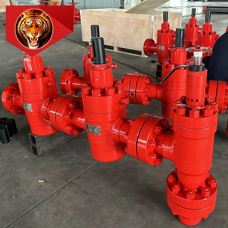 Tigerrig API 6A high pressure manual hydraulic adjustable choke valve on the choke manifold petroleum oil equipment