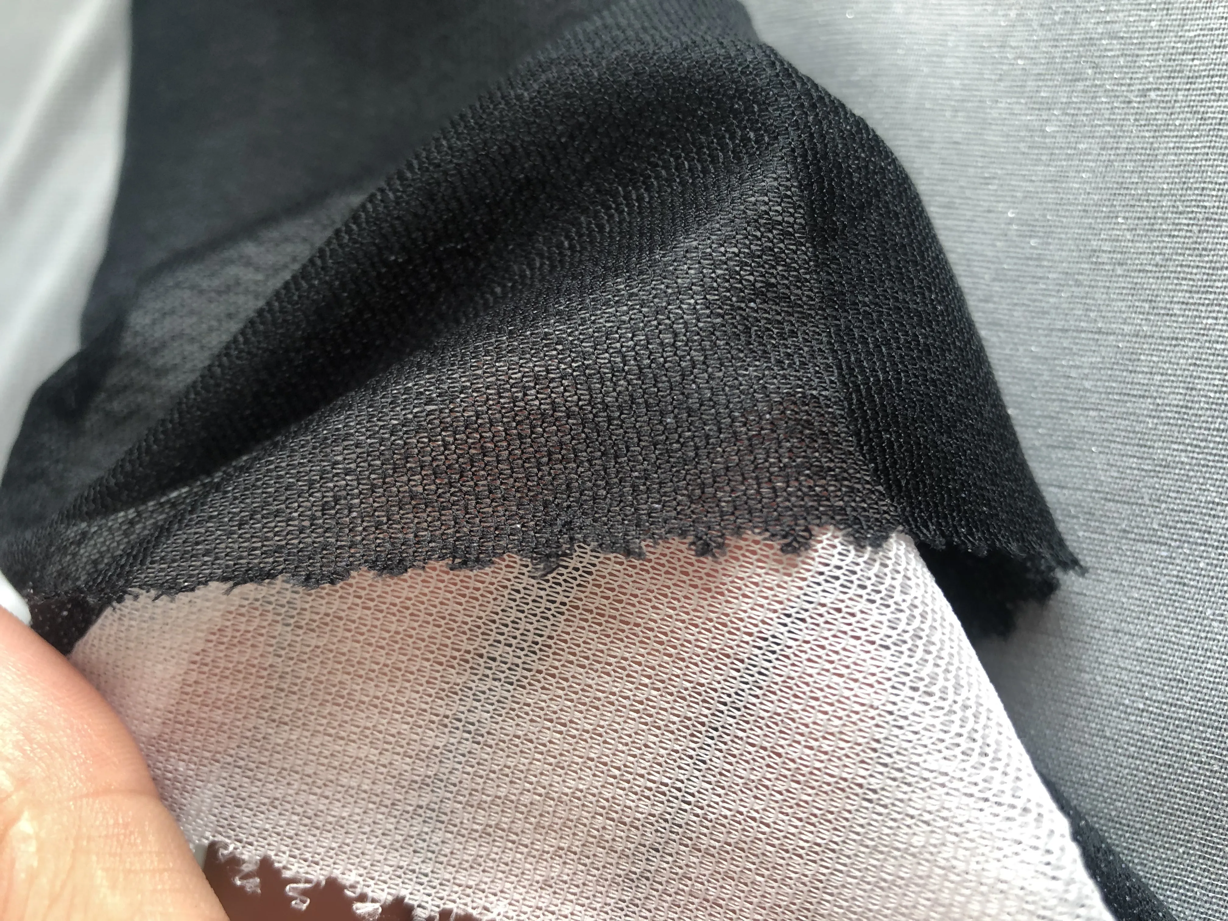 
30D 50D knitted fusible interlining Stable quality tricot fusible knitting interlining for shirt 
