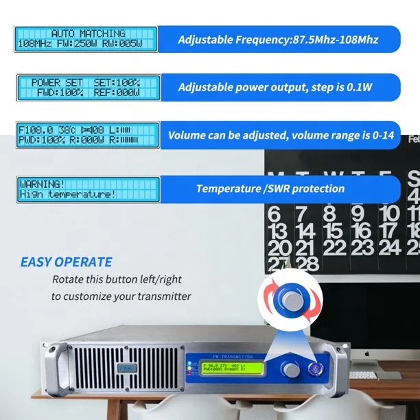 Передатчик FM 500 Вт Вещательное оборудование для школы церкви