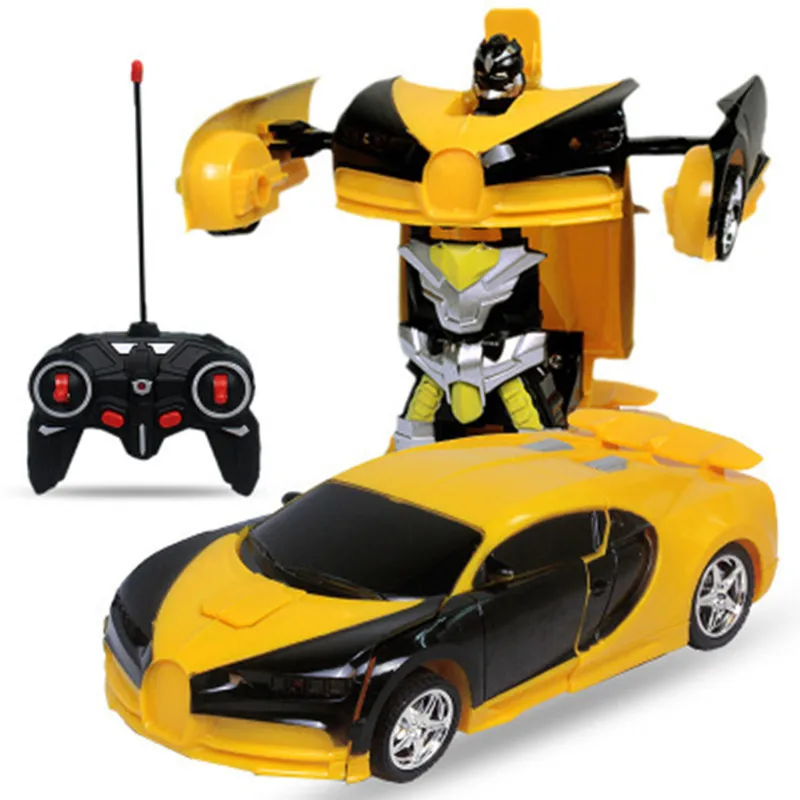 1:18 One Key Deformation Kids Remote Control Car Toy RC Car Robot Model Radio Control Car Toys