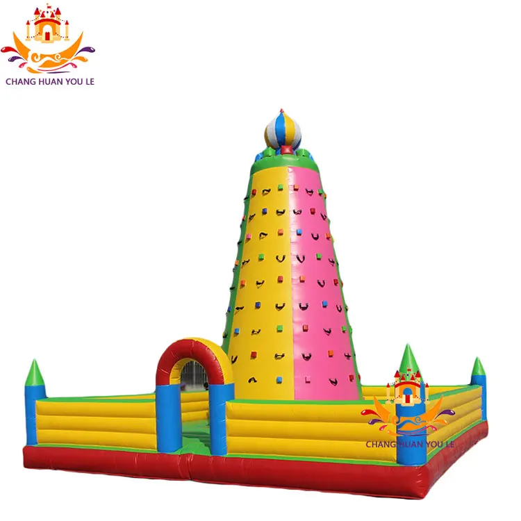Large Tree type Inflatable rock climbing 4-lane slide Children Wall Outdoor Challenge game Sports Rock Climbing For Adults