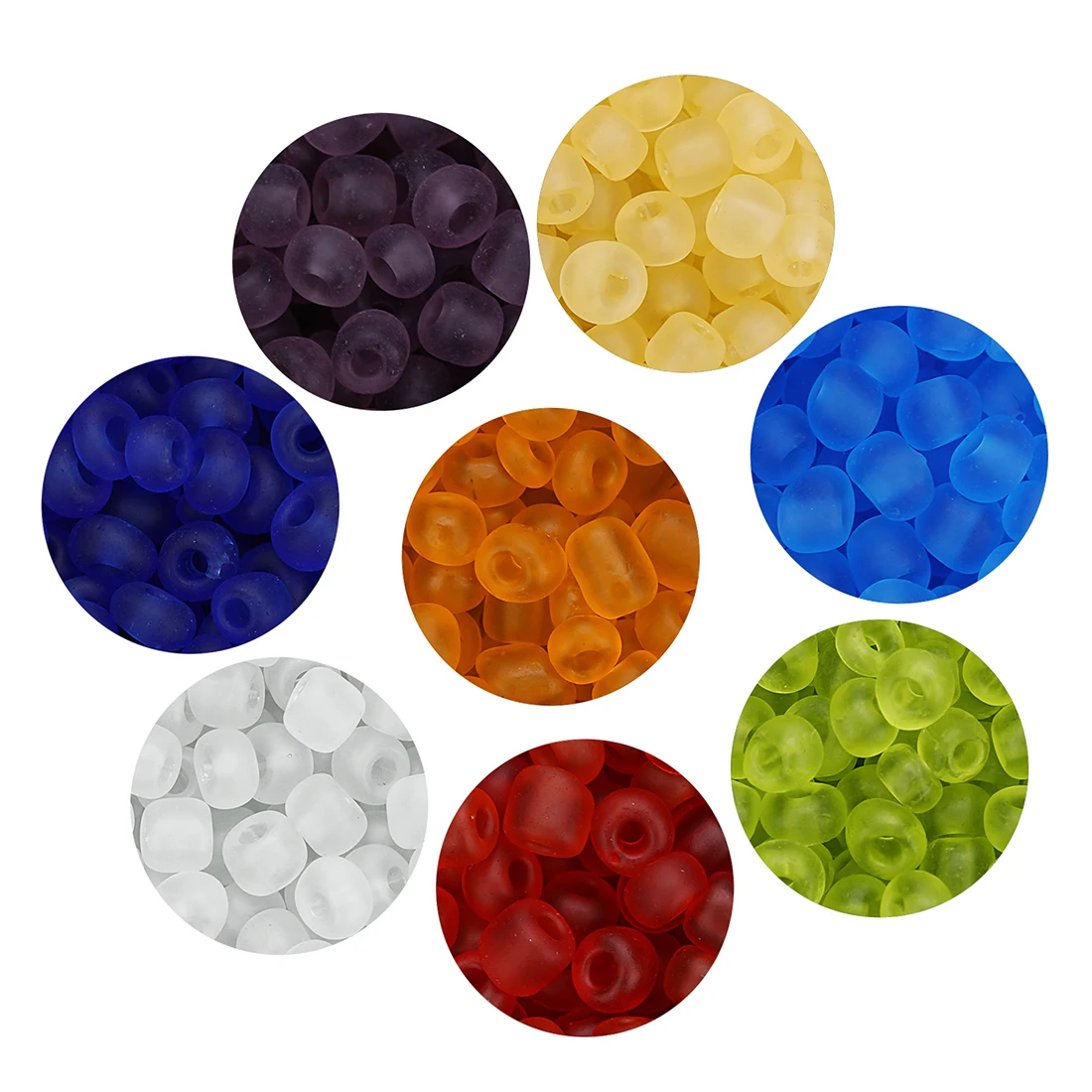 LS 40g/bag Glass Seed Beads Small Craft Beads for DIY Bracelet Necklaces Crafting Jewelry Making