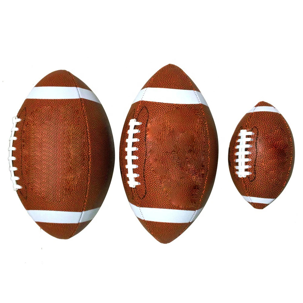 Custom design leather rugby ball for sports toy