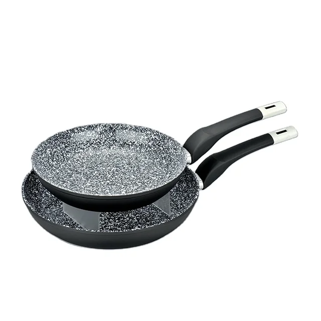 Forged Aluminum Nonstick Frying Pan Marble Ceramic Non Stick Saute Pan