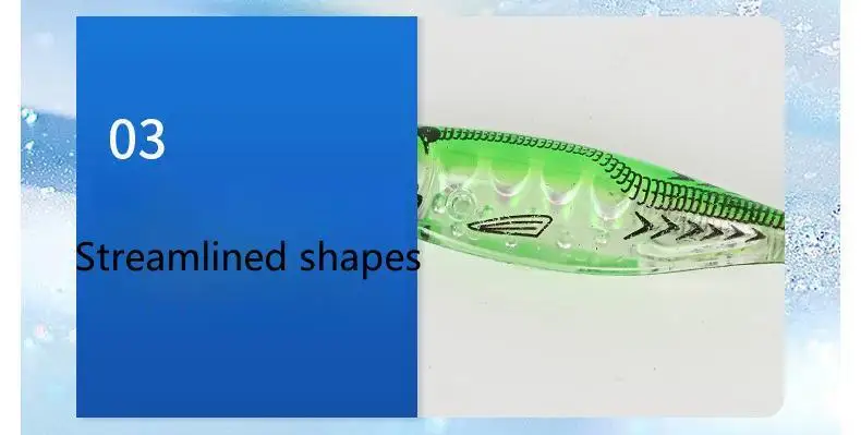 New 103mm9.3g Luminous Fishing Lure Artificial Squid Hook Jig For Wood Shrimp Lure Hard Bait Octopus