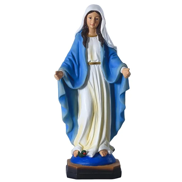 Custom resin Virgin Mary statue religious crafts Christian Figurine Church Statue