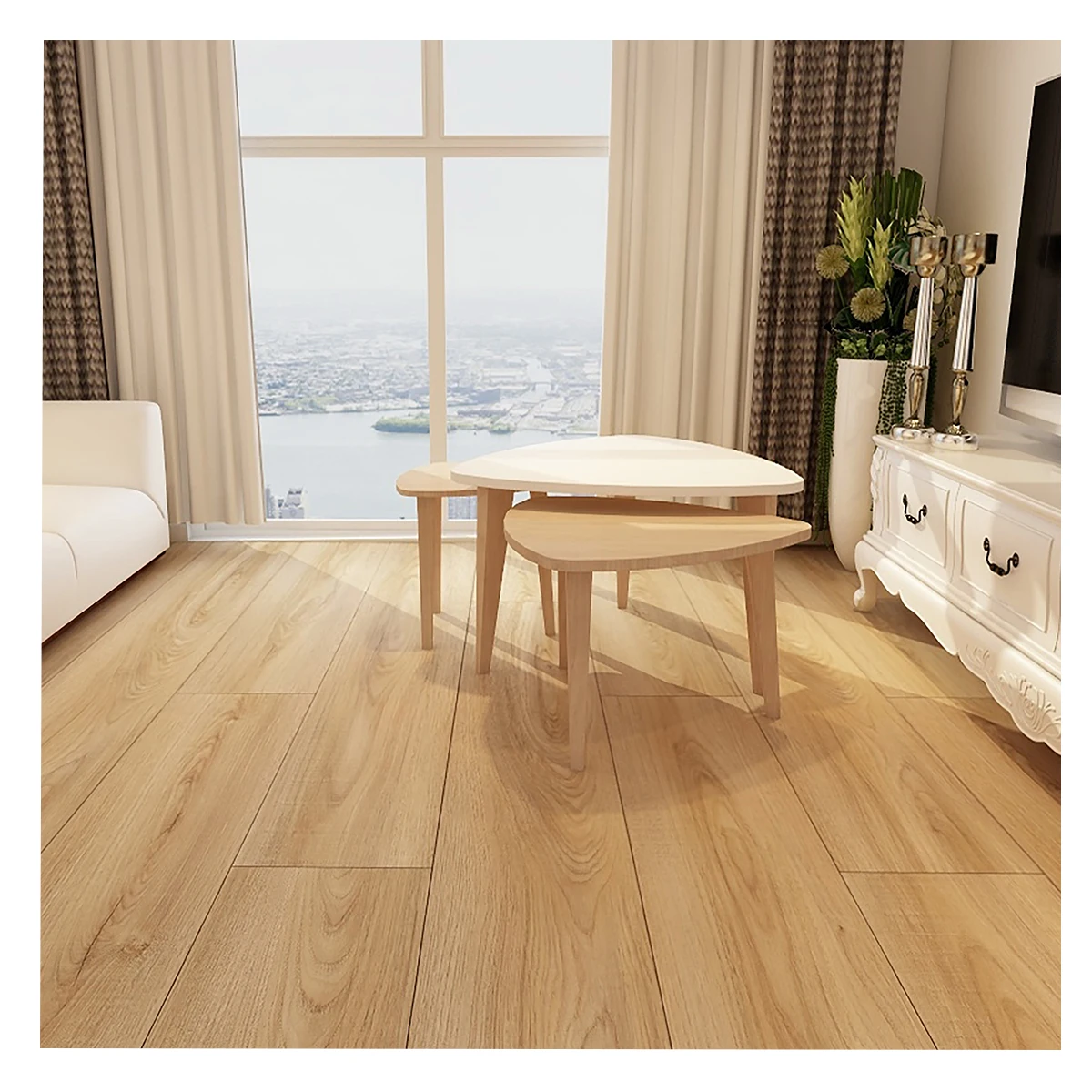 Embossed Texture PVC vinylux Plastic Vinyl Tiles SPC Flooring