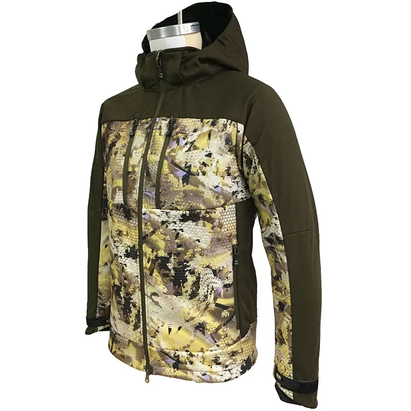 OEM Customization Men Hunting Jackets Autumn Camouflage Breathable Soft shell Jacket For Hunting