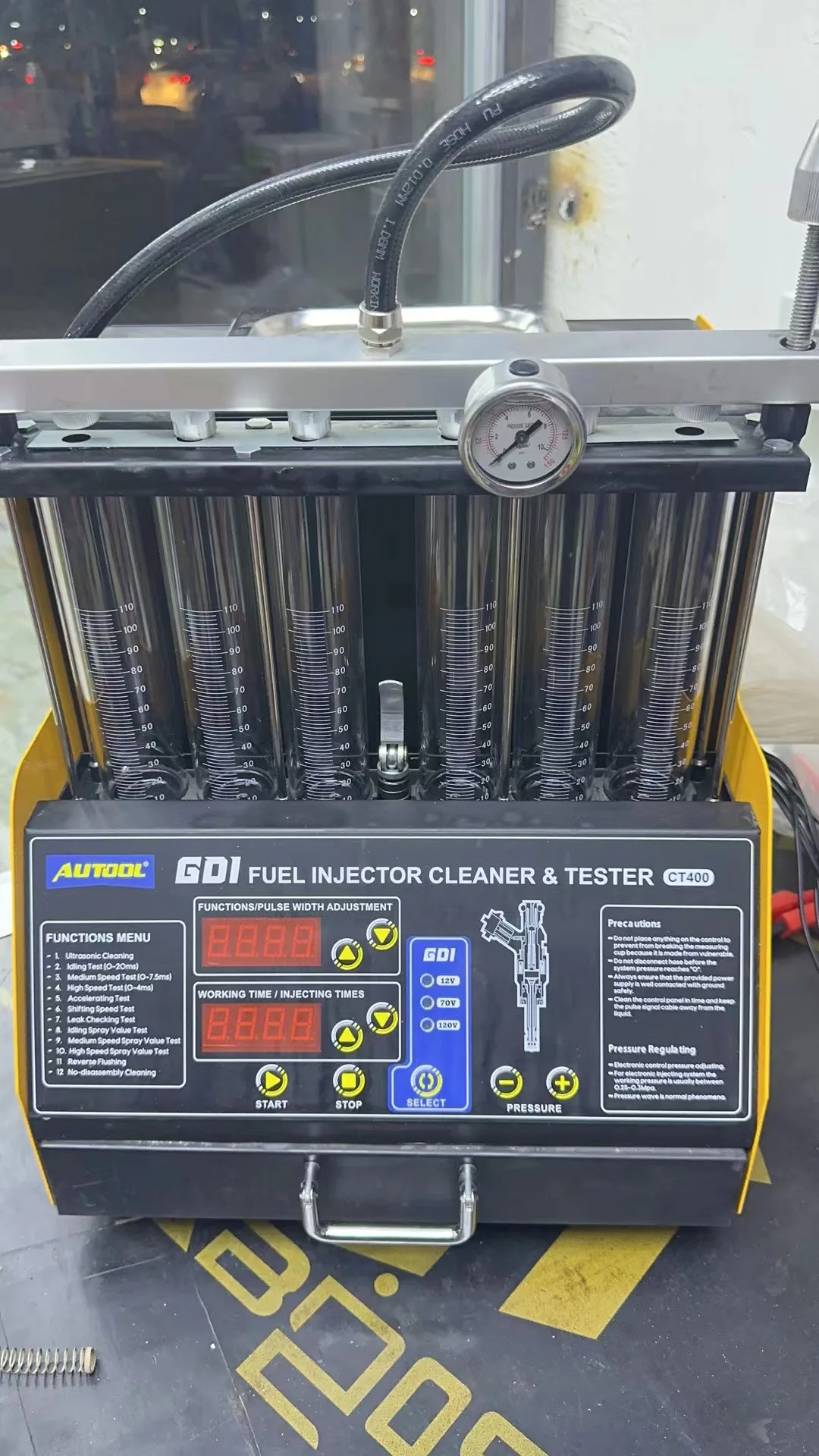 AUTOOL CT400 GDI 6-цилиндровый ультразвуковой инжектор топлива очиститель и тестер ЖК-экран спрей в заказе обновленный тестирование