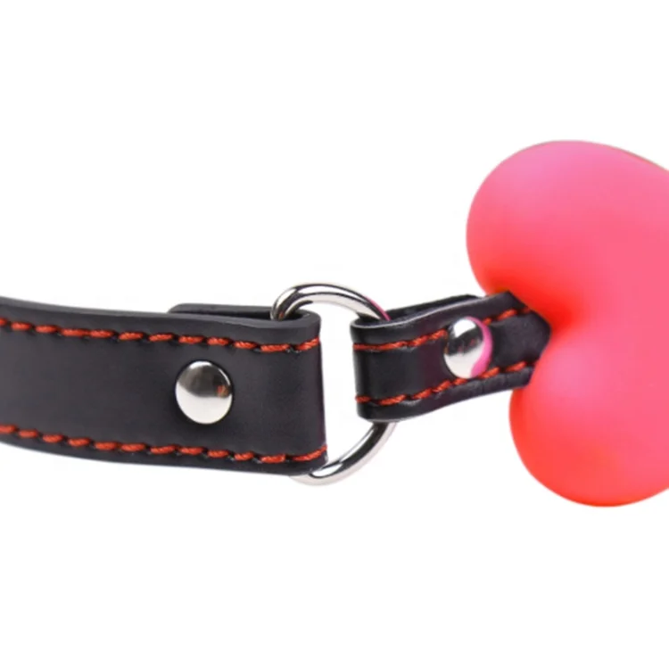 2023 BDSM Bondage Breathable Dog bone Silicone Mouth Ball Gag with PU strap fetish costume restraint toys
