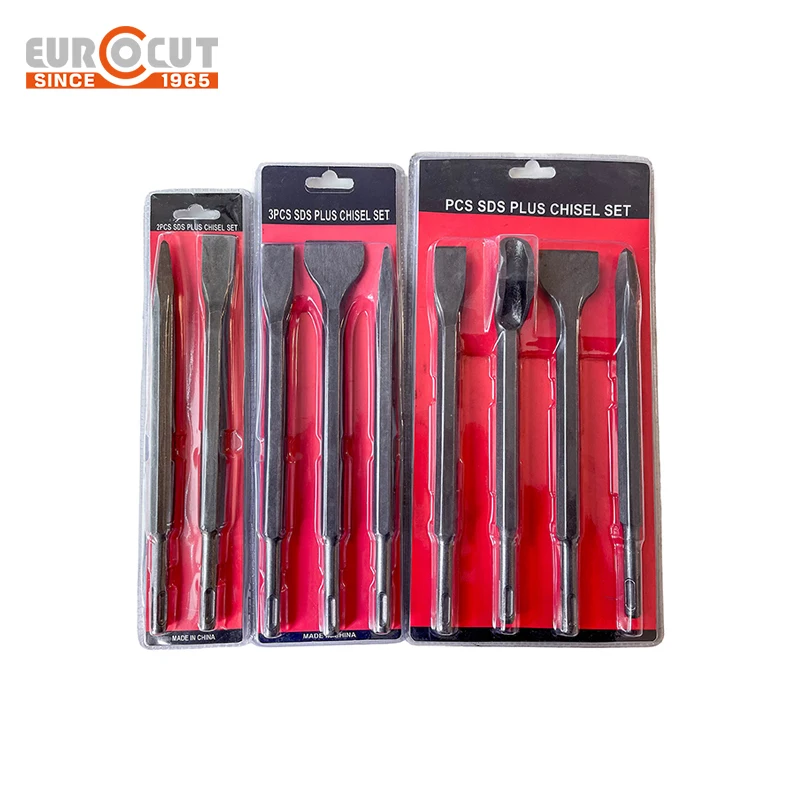 EUROCUT SDS Shank Carbide Tipped Bushing Tool Chisel for Concrete Surface Leveling Out
