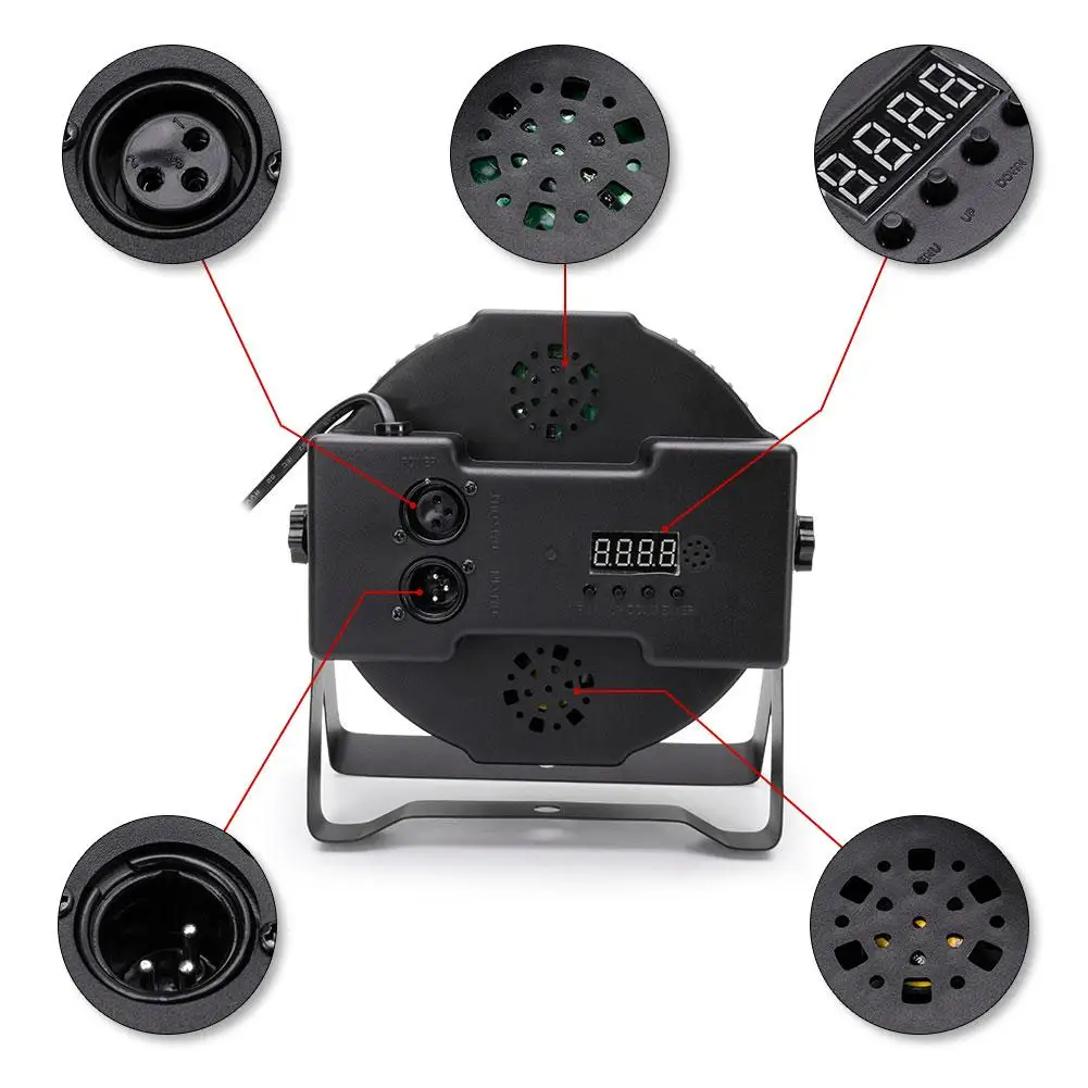 U`King 7*RGBW LED PAR For DIsco KTV Party DJ Light With Remote Control Led Stage Lights Equipment