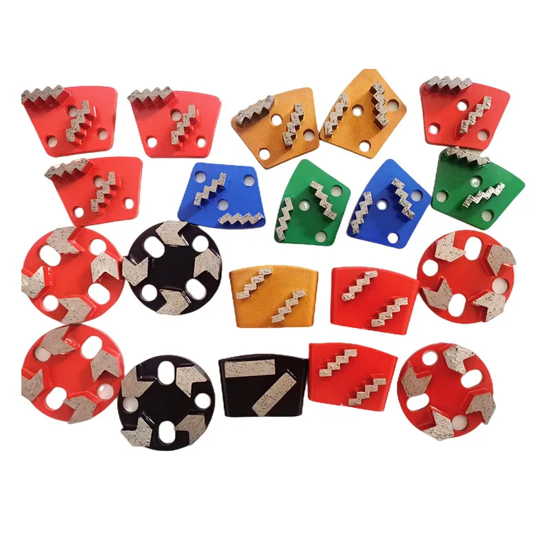 Manufacturer 10in- 250mm Diamond Grinding  Disk Polishing Plates Concrete Floor Sabre-Tooth Sharp Type Diamond Grinding Disc