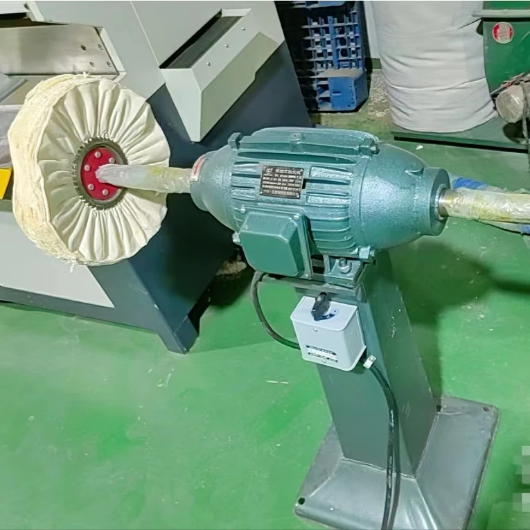 Two sharp heads single speed hand-grinding steel plastic cloth wheel buffing acrylic edge polishing polish polisher machine