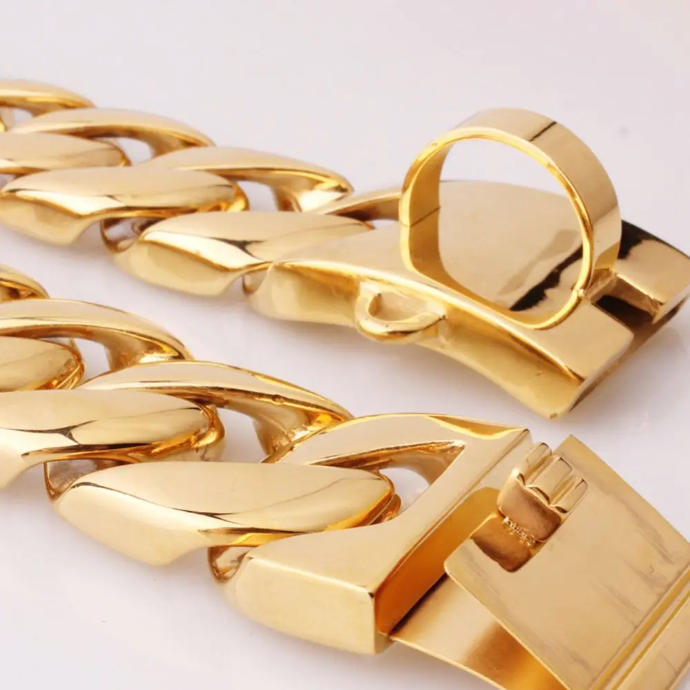 
American Bully Head Chains Steel Pink Cuban Link French Bulldog Heavy Duty Collar For Pitbull Dog Chain 