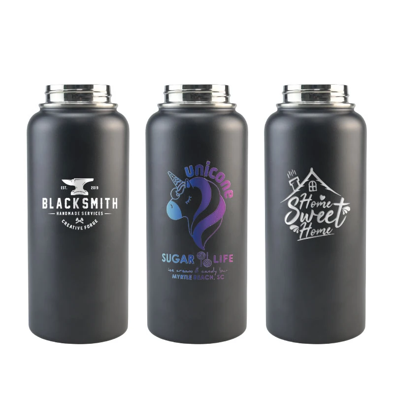 Custom Logo 12oz 18oz 32oz Eco-Friendly Vacuum Flask Insulated Stainless Steel Water Bottles